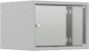 Шкаф коммутационный NTSS Lime (NTSS-WL6U5545GS) настенный 6U 550x450мм пер.дв.стекл несъемн.бок.пан.