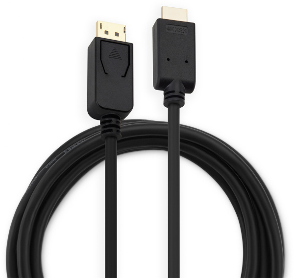 Кабель аудио-видео Buro v. 1.2 DisplayPort (m)/HDMI (m) 3м. позолоч.конт. черный (BHP DPP_HDMI-3)