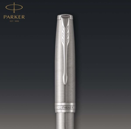 Ручка перьев. Parker Sonnet Core F526 (CW1931509) Stainless Steel CT F сталь нержавеющая