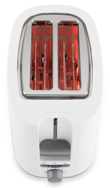 Тостер Hyundai HYT-2301 800Вт белый/серый