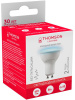Лампа светодиодная Thomson TH-B2327 8Вт цок.:GU10 полусф. 220B 6500K св.свеч.бел.хол. MR16 (упак.:1шт)