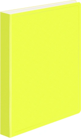Папка метал.зажим Бюрократ Double Neon DNE07CYEL A4 пластик 0.7мм кор.27мм карм.прод.внут. желтый