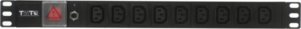 Блок распределения питания Lanmaster TWT-PDU19-10A9C3 гор.размещ. 9xC13 базовые 10A без вилки