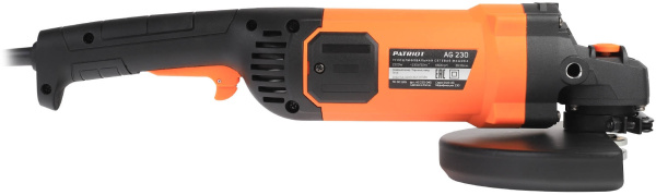 Углошлифовальная машина Patriot AG 230 2200Вт 6600об/мин рез.шпин.:M14 d=230мм (110301245)