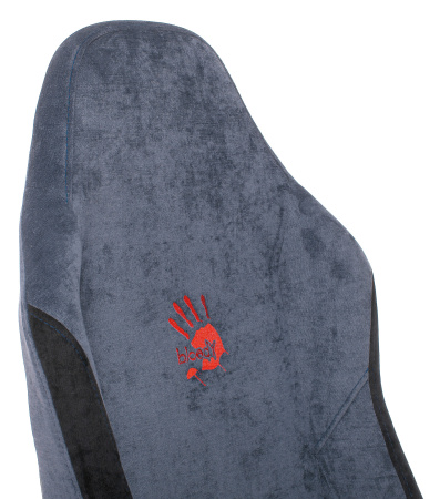 Кресло игровое A4Tech Bloody GC-470 синий с подголов. крестов. металл