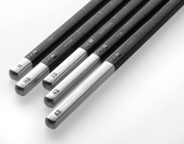 Набор карандашей ч/г Moleskine DRAWING SET EW7P05GPHA мет.кор. 5 кар.H/HB/2B/4B/6B