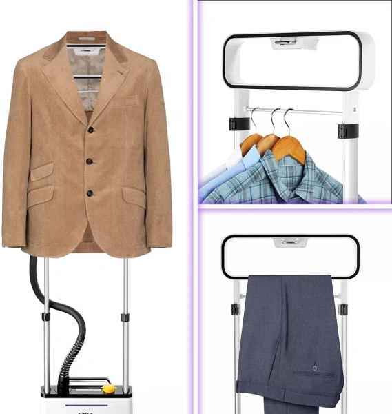 Отпариватель напольный Kitfort КТ-9171  1800Вт серый/черный