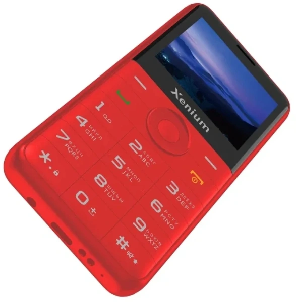 Мобильный телефон Xenium X700 красный моноблок 2Sim 2.31" 240x320 Nucleus 0.3Mpix GSM900/1800 MP3 FM microSD max32Gb
