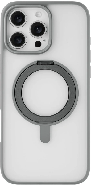 Чехол (клип-кейс) uBear для Apple iPhone 16 Pro Max Clip 360 with MagSafe серый (CS442GR69PRG-I24M)