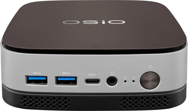 ПК Мини Osio BaseLine B51i-011 i3 1215U (1.2) 16Gb SSD512Gb UHDG без ОС GbitEth WiFi BT 59.85W коричневый/серебристый