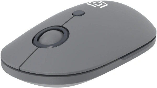 Мышь Оклик 408MW графитовый оптическая 1600dpi silent беспров. USB для ноутбука 4but (2007533)