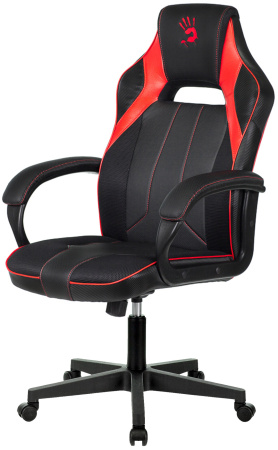 Кресло игровое A4Tech Bloody GC-300 черный/красный эко.кожа/ткань крестов.
