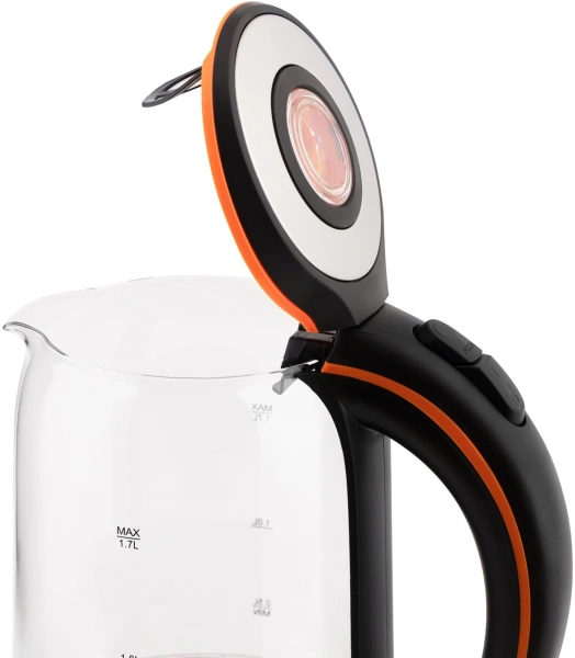 Чайник электрический Vitek VT-7005 1.7л. 2200Вт серебристый корпус: стекло/металл