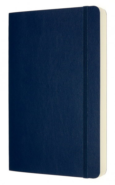 Блокнот Moleskine CLASSIC SOFT EXPENDED QP618EXPB20 Large 130х210мм 400стр. нелинованный мягкая обложка синий сапфир