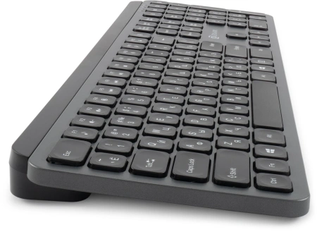 Клавиатура Оклик K859W черный/серый USB беспроводная slim Multimedia (2002136)