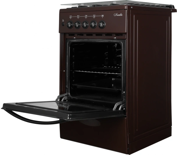 Плита Газовая Лысьва ГП 400 МС-2у коричневый (стеклянная крышка)