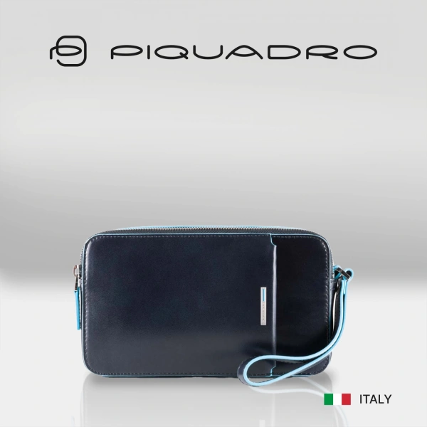 Клатч мужской Piquadro Blue Square AC4221B2/BLU2 синий натур.кожа