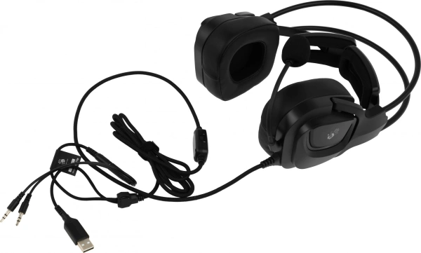 Наушники с микрофоном A4Tech Bloody G575P черный 2м мониторные оголовье (G575P 4PIN+USB/BLACK)
