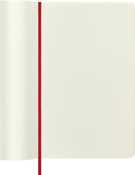 Блокнот Moleskine CLASSIC SOFT QP618F2 Large 130х210мм 192стр. нелинованный мягкая обложка красный
