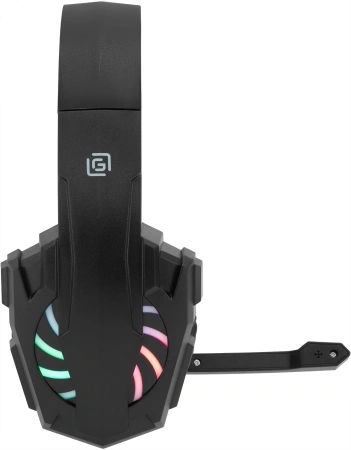 Наушники с микрофоном Оклик HS-L355G черный 1.8м мониторные оголовье (1939807)