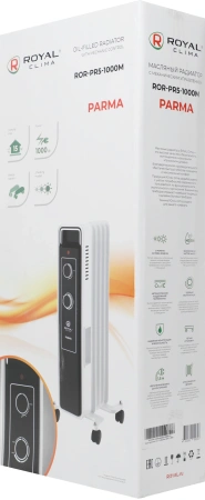 Радиатор масляный Royal Clima Parma ROR-PR5-1000M 1000Вт белый/черный
