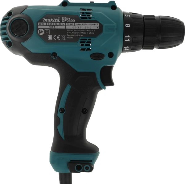 Дрель безударная Makita DF0300 320Вт патрон:быстрозажимной реверс