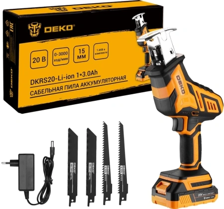 Сабельная пила Deko DKRS20-Li-ion аккум. 3000ход/мин (085-1069)