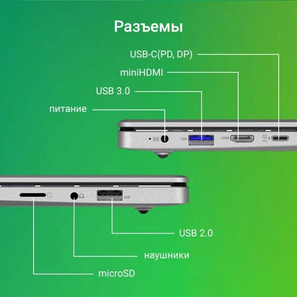 Ноутбук Digma EVE C4800 Cel N4020/8Gb/SSD256Gb/600/14"/IPS/FHD/W11Pro/dk.grey/4800mAh