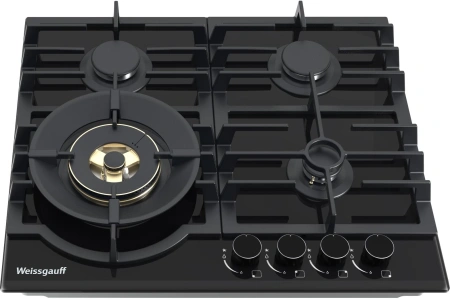 Газовая варочная поверхность Weissgauff HGG 6441 BG Brass черный