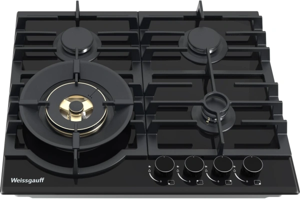 Газовая варочная поверхность Weissgauff HGG 6441 BG Brass черный
