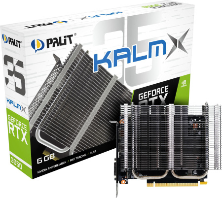 Видеокарта Palit PCI-E 4.0 RTX3050 KALMX NV RTX3050 6Gb 96bit GDDR6 1042/14000 DVIx1/HDMIx1/DPx1/HDC
