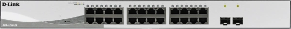 Коммутатор D-Link DGS-1210-26/FL2A (L2) 24x1Гбит/с 2SFP управляемый