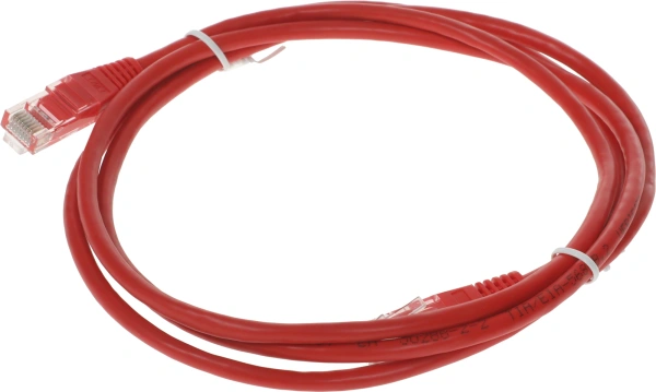 Патч-корд Lanmaster TWT-45-45-1.5-RD UTP RJ-45 вил.-вилка RJ-45 кат.5E 1.5м красный ПВХ