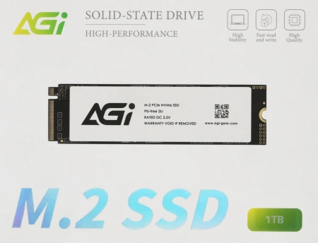 Накопитель SSD AGi PCIe 3.0 x4 1TB AGI1T0G16AI198 AI198 M.2 2280