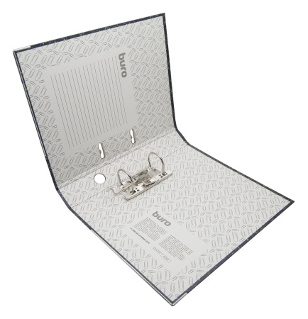 Папка-регистратор Buro МР50-332ВК/SBURO A4 50мм картон/бумага черный мет.окант. сборная