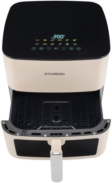 Аэрогриль Hyundai HYF-9086 2000Вт сливочный/черный