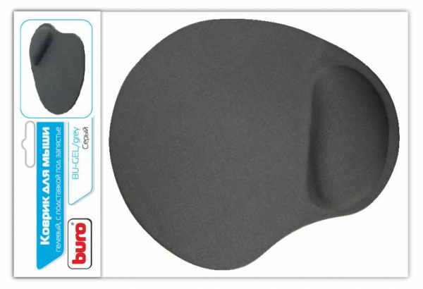 Коврик для мыши Buro BU-GEL Мини серый 225x190x2мм