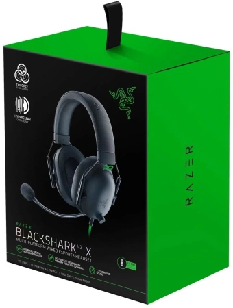 Наушники с микрофоном Razer BlackShark V2 X черный 1.3м мониторные оголовье (RZ04-03240100-R3M1)