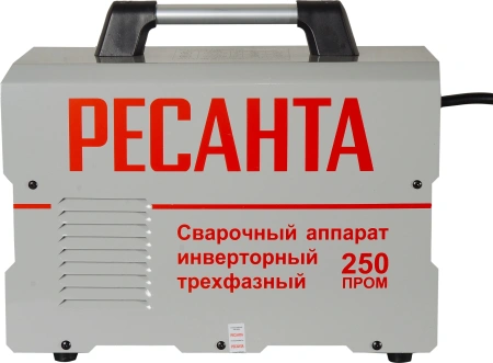 Сварочный аппарат Ресанта САИ-250 ПРОМ инвертор ММА/TIG 8.7кВт
