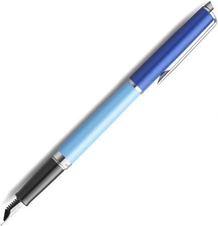 Ручка перьев. Waterman Hemisphere Colour Blocking (2179924) Blue CT сталь нержавеющая F подар.кор.