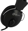 Наушники с микрофоном Оклик HS-M200 черный 1.8м накладные оголовье (1532011)
