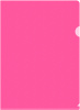 Папка-уголок Бюрократ Double Neon DNECPINK A4 пластик 0.18мм розовый