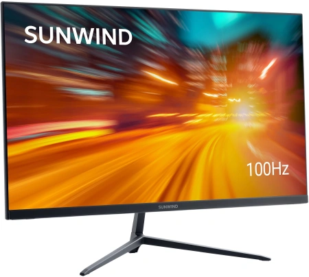 Монитор SunWind 23.8" SM-24FV222 черный VA 5ms 16:9 HDMI матовая 250cd 178гр/178гр 1920x1080 100Hz FreeSync VGA FHD 2.79кг