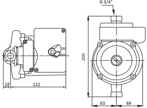Насос центробежный Shinhoo Promo 15-12A 270Вт (5-12A)