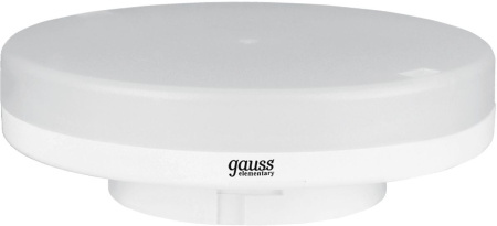 Лампа светодиодная Gauss Elementary GX53 6Вт цок.:GX53 таблетка 220B 2700K св.свеч.бел.теп. (упак.:10шт) (83816)