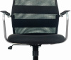 Кресло Бюрократ KB-5M черный TW-01 3C11 сетка/ткань с подголов. крестов. металл хром