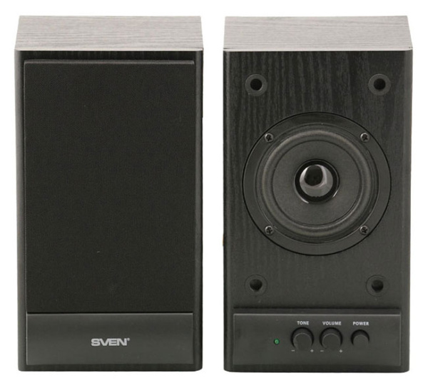 Колонки Sven SPS-607 2.0 черный 6Вт