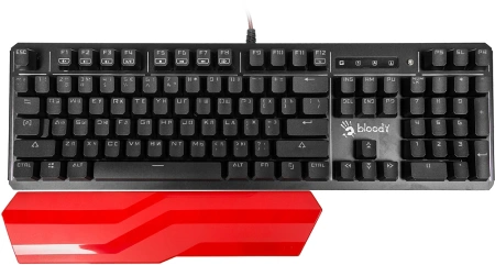 Клавиатура A4Tech Bloody B975 механическая черный USB Multimedia for gamer LED (подставка для запястий)