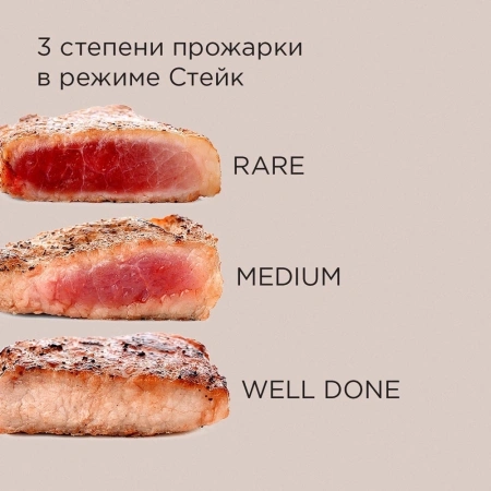 Электрогриль Редмонд SteakMaster GM300 2100Вт серый