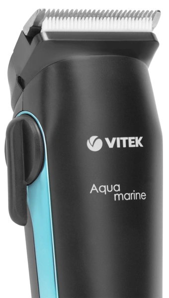 Машинка для стрижки Vitek Aquamarine VT-1353 разноцветный 4Вт (насадок в компл:6шт)